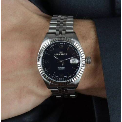 OROLOGIO PHILIP WATCH CARIBE Acciaio Argento Blu Urban Multifunzione R8253597062 - 4