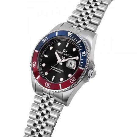 OROLOGIO PHILIP WATCH Acciaio Rosso Blu CARIBE Multifunzione Datario R8253597063 - 5