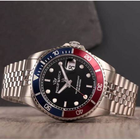 OROLOGIO PHILIP WATCH Acciaio Rosso Blu CARIBE Multifunzione Datario R8253597063 - 6