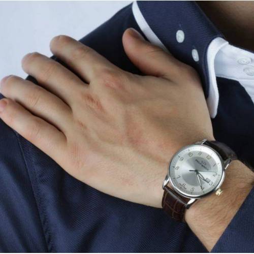 OROLOGIO PHILIP WATCH Uomo Pelle Marrone Acciaio KENT Multifunzione R8251178004 - 3