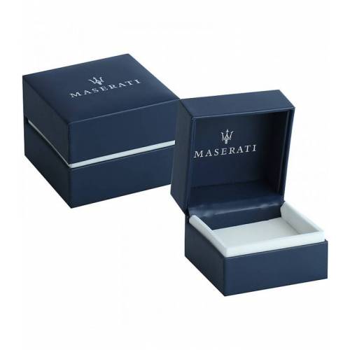 GEMELLI MASERATI Polsini Uomo In Acciaio Silver JEWELS Argento Nero JM217AJF29 - 2