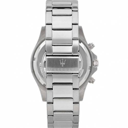 OROLOGIO MASERATI Polso Uomo CRONOGRAFO Sfida Acciaio Argento Nero R8873640004 - 4