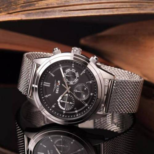 OROLOGIO SECTOR No Limits Uomo Polso Acciaio CRONOGRAFO Modello 670 R3253540004 - 4