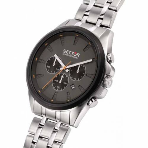 OROLOGIO SECTOR No Limits 280 Uomo Polso Acciaio CRONOGRAFO Datario R3273991003 - 5