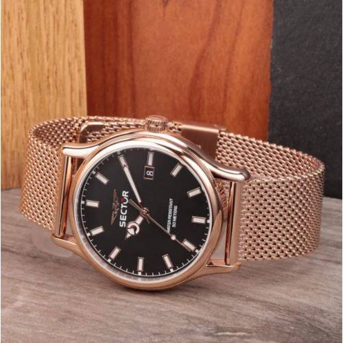 OROLOGIO SECTOR 660 Uomo Polso Acciaio MULTIFUNZIONE Rosa Black Dial R3253517020 - 6