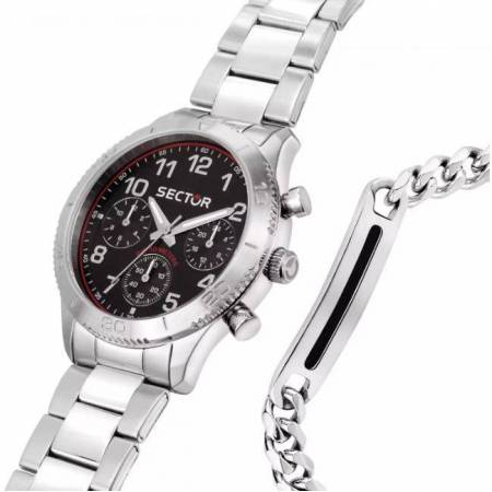 OROLOGIO SECTOR No Limits Uomo In Acciaio MULTIFUNZIONE 270 Argento R3253578020 - 5