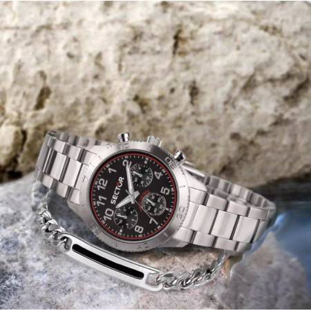 OROLOGIO SECTOR No Limits Uomo In Acciaio MULTIFUNZIONE 270 Argento R3253578020 - 6