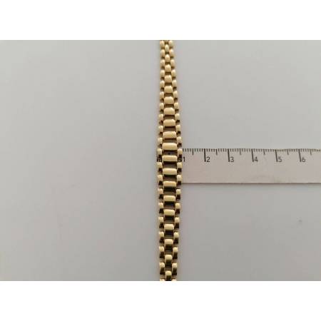 BRACCIALE Donna ORO GIALLO 18 Karati 750%/1000 Maglia CATENA Manifattura Italia - 3