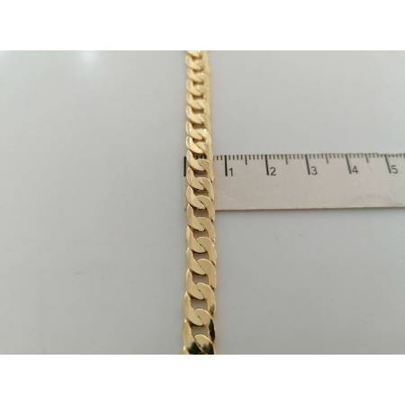 BRACCIALE GRUMETTA Uomo Donna Unisex In ORO GIALLO 18 Karati 750% Maglia Catena - 3