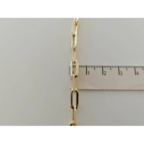 COLLANA Donna In ORO GIALLO 18 Karati 750% Maglia CATENA Larga Collier Girocollo - 6