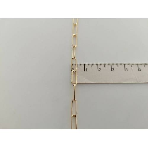 COLLANA Donna In ORO GIALLO 18 Karati 750% Maglia CATENA Larga Collier Girocollo - 7