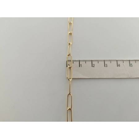 COLLANA Donna In ORO GIALLO 18 Karati 750% Maglia CATENA Larga Collier Girocollo - 7