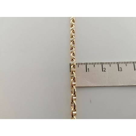 BRACCIALE In ORO 18 Karati 750% Uomo Donna Bicolore GIALLO BIANCO Maglia Catena - 3