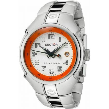 OROLOGIO SECTOR Bimbo Da Polso 195 Alluminio Datario Bianco Orange R3253195045 - 1
