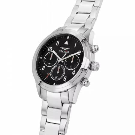OROLOGIO SECTOR No Limits 670 Uomo Da Polso Acciaio Nero CRONOGRAFO R3253540013 - 3