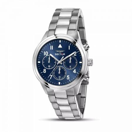 OROLOGIO SECTOR No Limits 670 Uomo Da Polso Acciaio Blu CRONOGRAFO R3253540012 - 1