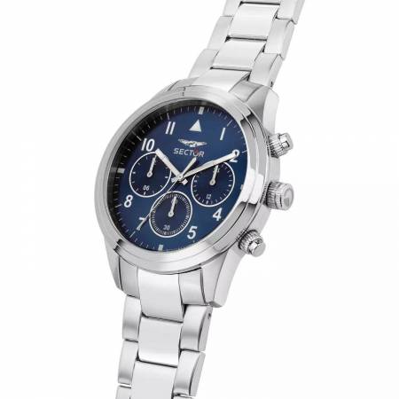 OROLOGIO SECTOR No Limits 670 Uomo Da Polso Acciaio Blu CRONOGRAFO R3253540012 - 3