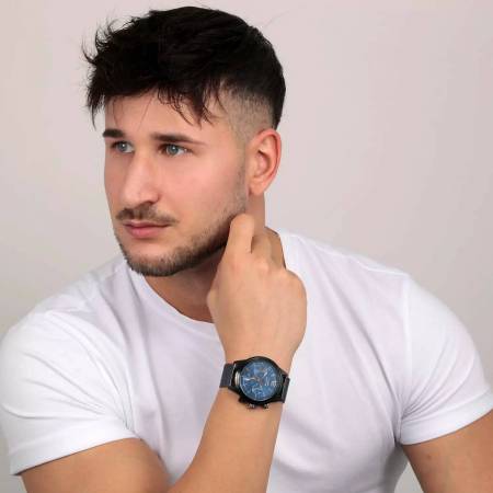 OROLOGIO SECTOR 670 Uomo Polso Acciaio Nero CRONOGRAFO Multifunzione R3253540008 - 5