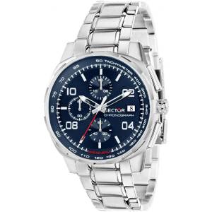 OROLOGIO SECTOR No Limits 890 Uomo Da Polso Acciaio Blu CRONOGRAFO R3273803002 - 1