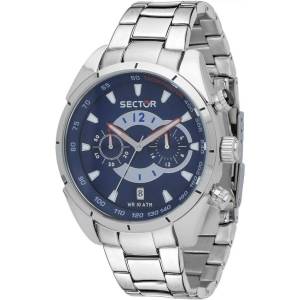 OROLOGIO SECTOR No Limits Uomo Polso 330 Acciaio Blu CRONOGRAFO Data R3273794003 - 1