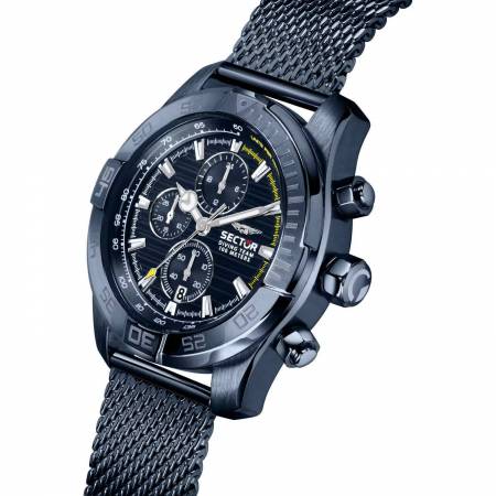 OROLOGIO SECTOR No Limits Uomo DIVING TEAM Polso Blu CRONOGRAFO Data R3273635004 - 5