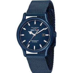 OROLOGIO SECTOR No Limits Uomo 660 Polso Blu DATARIO Maglia Milano R3253517022 - 1