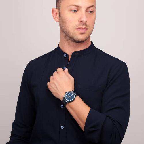 OROLOGIO SECTOR No Limits Uomo 660 Polso Blu DATARIO Maglia Milano R3253517022 - 4