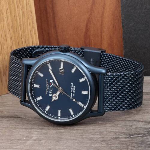 OROLOGIO SECTOR No Limits Uomo 660 Polso Blu DATARIO Maglia Milano R3253517022 - 6