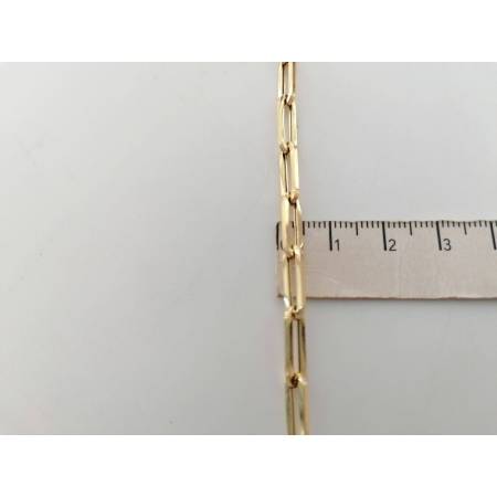 BRACCIALE Da Donna In ORO GIALLO 18 Karati 750%/1000 Maglia CATENA Larga Lucida - 3