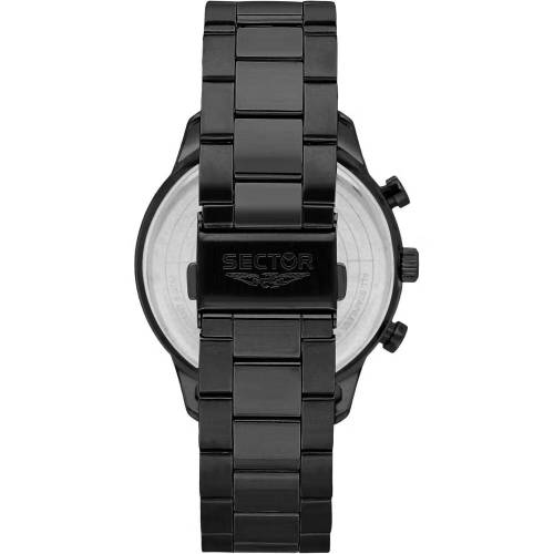OROLOGIO SECTOR 270 Uomo Acciaio Nero CRONOGRAFO Datario Tachimetro R3273778001 - 3