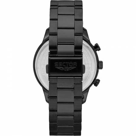 OROLOGIO SECTOR 270 Uomo Acciaio Nero CRONOGRAFO Datario Tachimetro R3273778001 - 3
