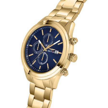 OROLOGIO SECTOR No Limits 670 Uomo Polso Acciaio Oro Gold CRONOGRAFO R3273740001 - 2