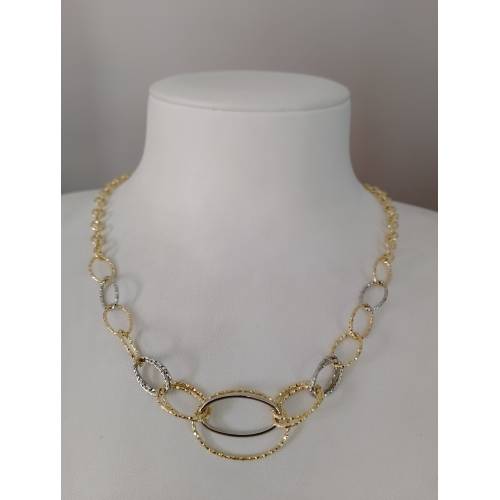 COLLANA ORO 18 KT 750% Bicolore...