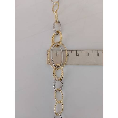 COLLANA ORO 18 KT 750% Bicolore...