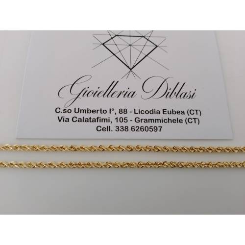 COLLANA ORO GIALLO 18 Karati 750%...