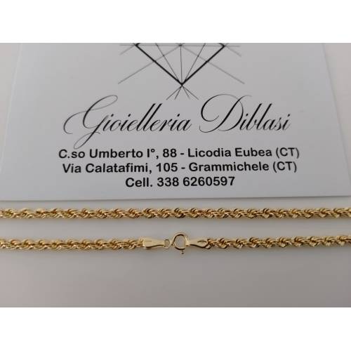COLLANA ORO GIALLO 18 Karati 750%...