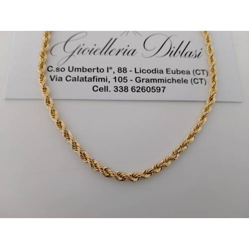 COLLANA ORO GIALLO 18 Kt 750% Modello...