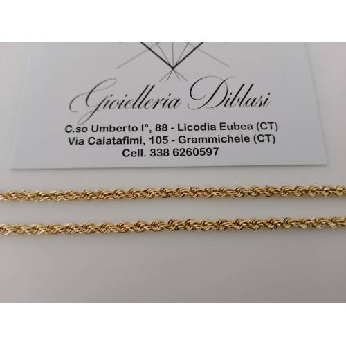 COLLANA ORO GIALLO 18 Kt 750% Modello...