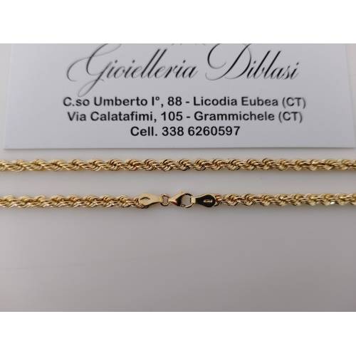 COLLANA ORO GIALLO 18 Kt 750% Modello...