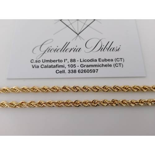 COLLANA ORO GIALLO 18 Kt 750% Modello...