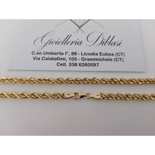 COLLANA ORO GIALLO 18 Kt 750% Modello...