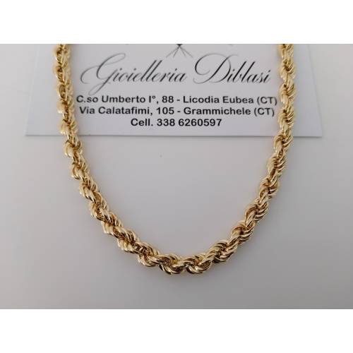 COLLANA ORO GIALLO 18 Kt 750% Modello...