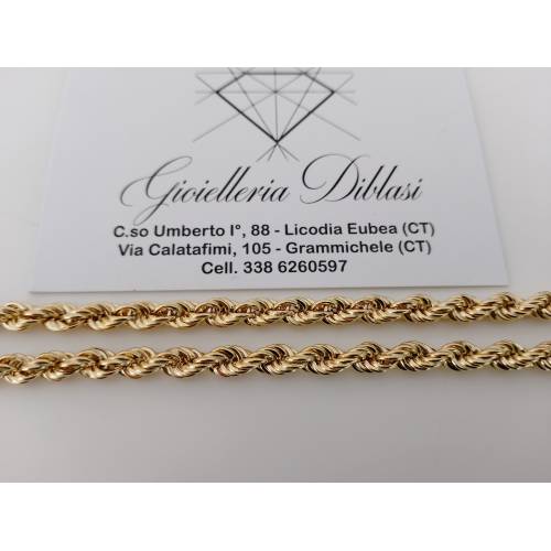 COLLANA ORO GIALLO 18 Kt 750% Modello...