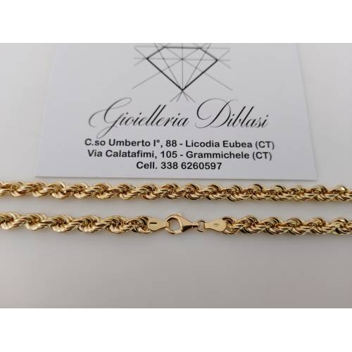 COLLANA ORO GIALLO 18 Kt 750% Modello...
