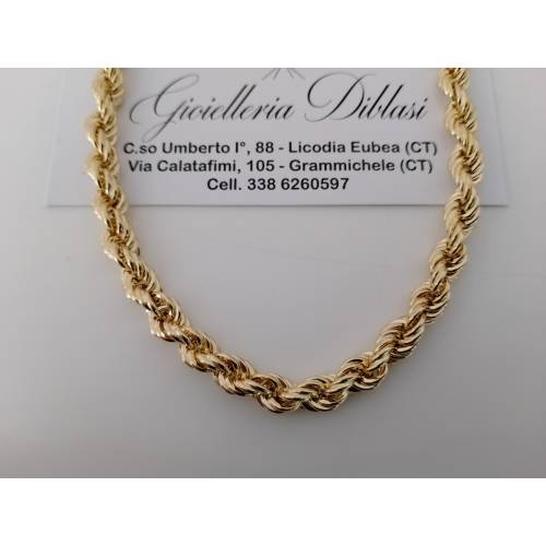 COLLANA ORO GIALLO 18 Kt 750% Modello...