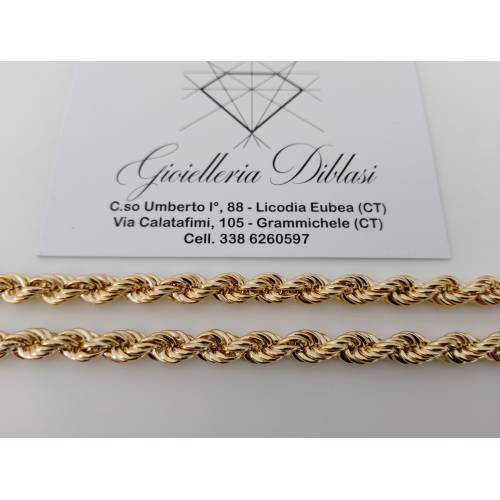 COLLANA ORO GIALLO 18 Kt 750% Modello...