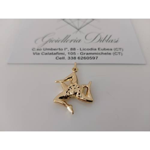 CIONDOLO PENDENTE TRINACRIA SICILIANA...