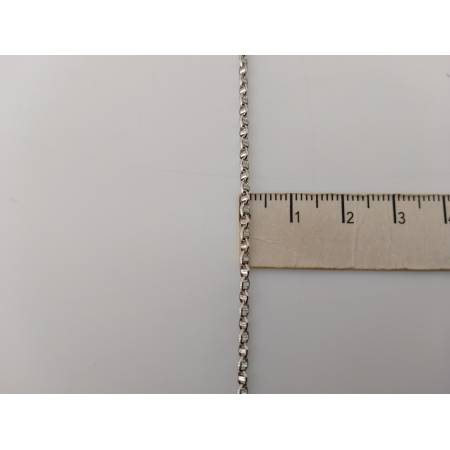 COLLANA In ORO BIANCO Uomo Donna Unisex 18 Karati 750%/1000 Maglia CATENA Italia