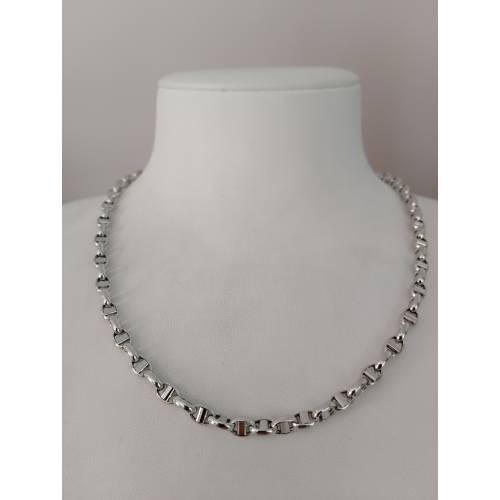 COLLANA In ORO BIANCO Collier Uomo...