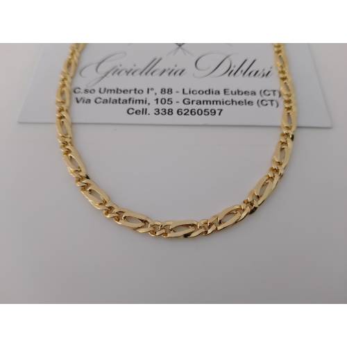 COLLANA In ORO GIALLO 18 Karati 750%...